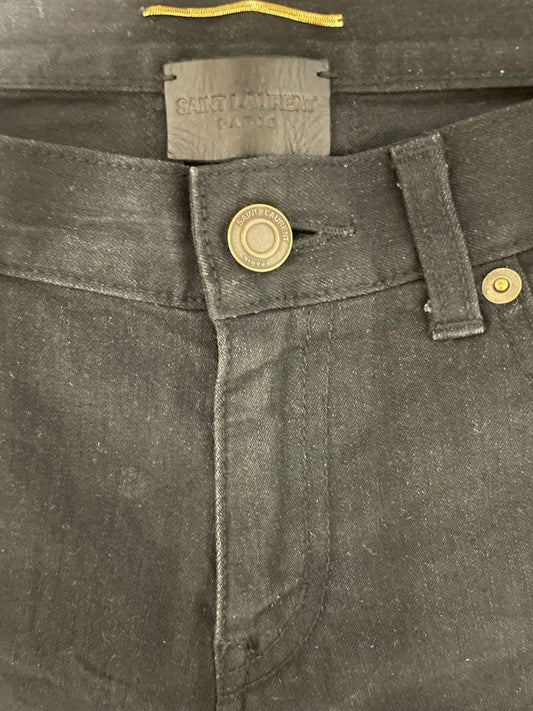 Hedi Robe-era SAINT LAURENT black skinny pants #QY30IX