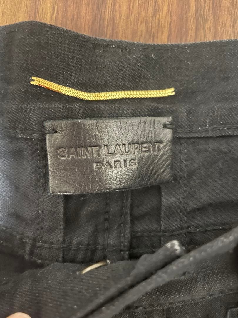 Hedi Robe-era SAINT LAURENT black skinny pants #QY30IX