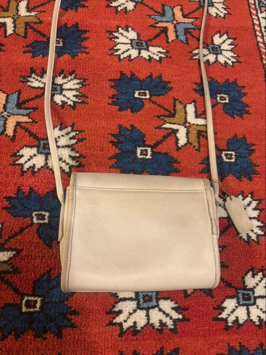COACH Leather Shoulder Bag Light Beige #QY4QA3