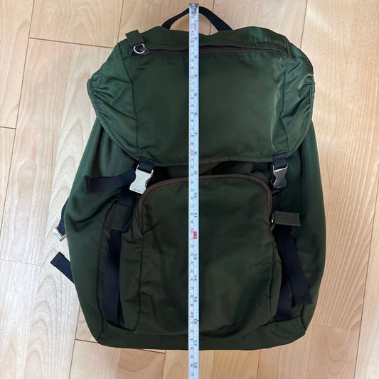 PRADA olive green nylon backpack #QYJY21