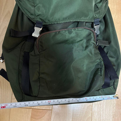 PRADA olive green nylon backpack #QYJY21