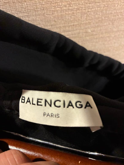 BALENCIAGA Hoodie, Size S, Cotton, Black, Print #QYDIRV