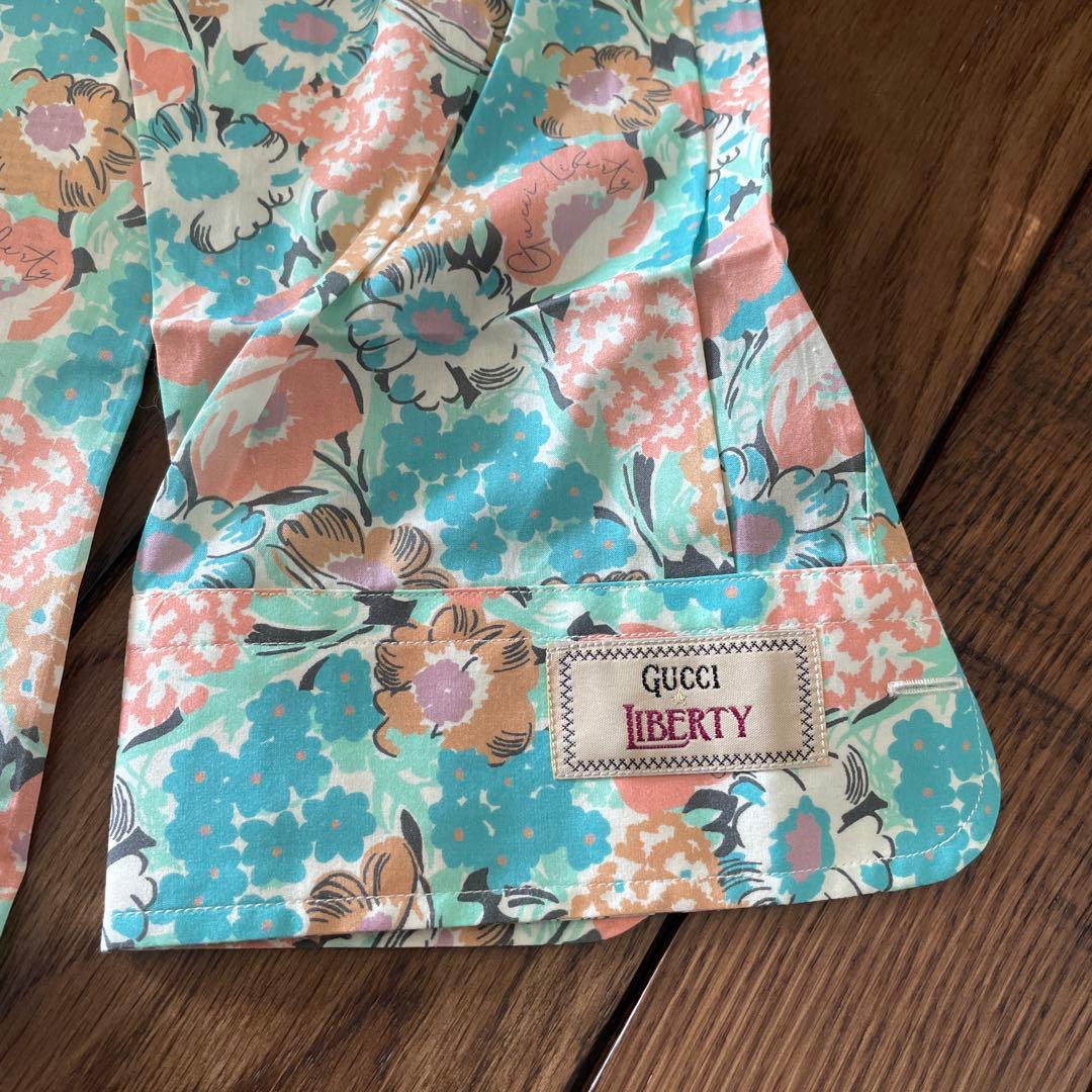 GUCCI LIBERTY PRINT long-sleeved shirt, size L #QYEKYO
