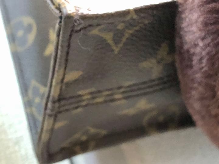 LOUIS VUITTON Monogram Canvas Sac Plat Flat Tote Bag #QYIFZW