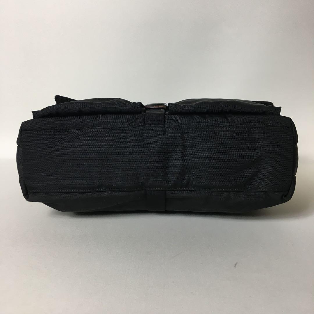 GUCCI Canvas Leather Shoulder Bag Black W35 H22 D9.5 #QYH5FN
