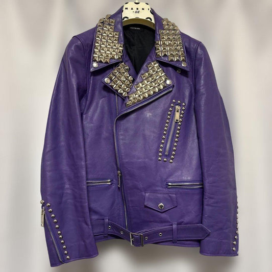 Christian DADA studded leather rider's jacket #QYJQEE