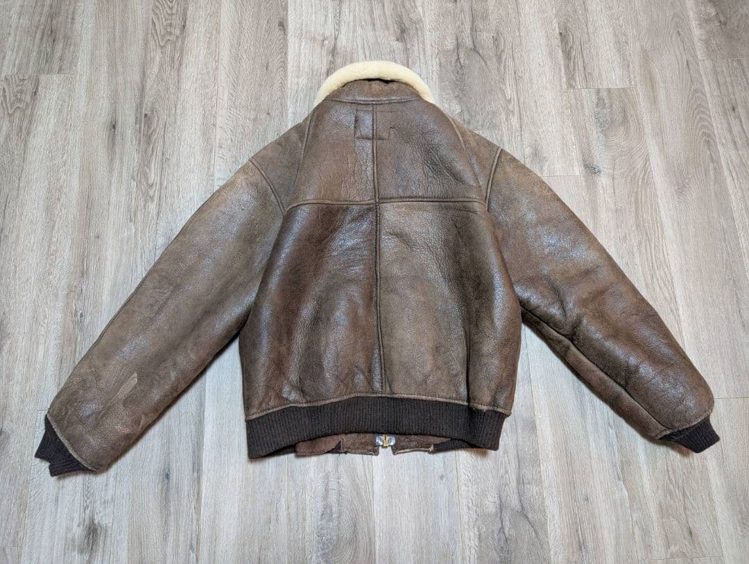 80s SCHOTT B-6 Mouton Flight Jacket #QY4QMO