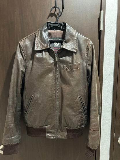 Belstaff Brown Leather Jacket #PF8TCF
