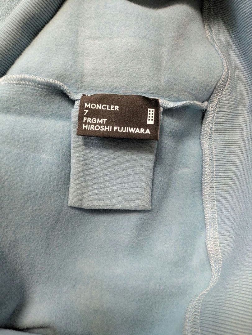 MONCLER×FRGMT Hiroshi Fujiwara Hoodie Light Blue M #QYBTXZ
