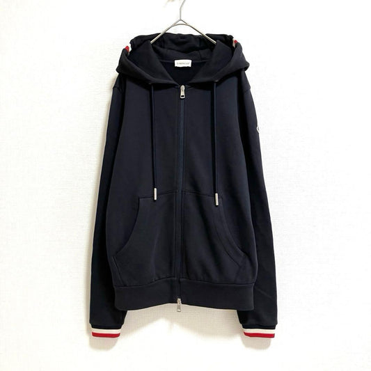 Moncler MONCLER long sleeve zip-up navy hoodie #PCDIMR