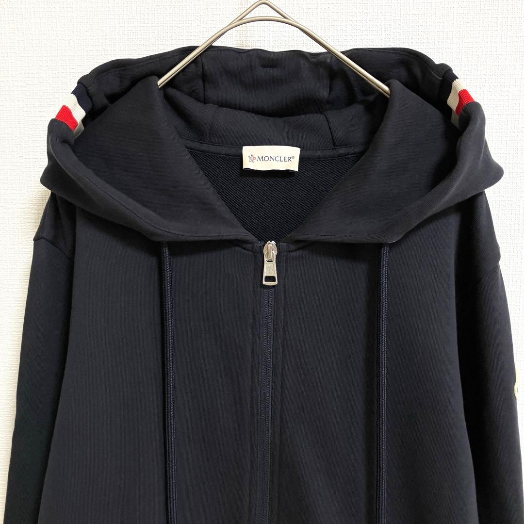Moncler MONCLER long sleeve zip-up navy hoodie #PCDIMR
