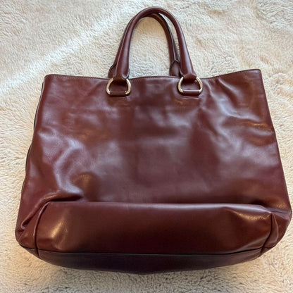PRADA tote bag, burgundy #QY99Y9