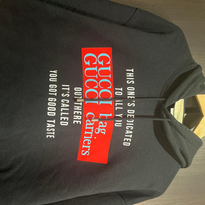 Gucci men's black hoodie #QYJQNF