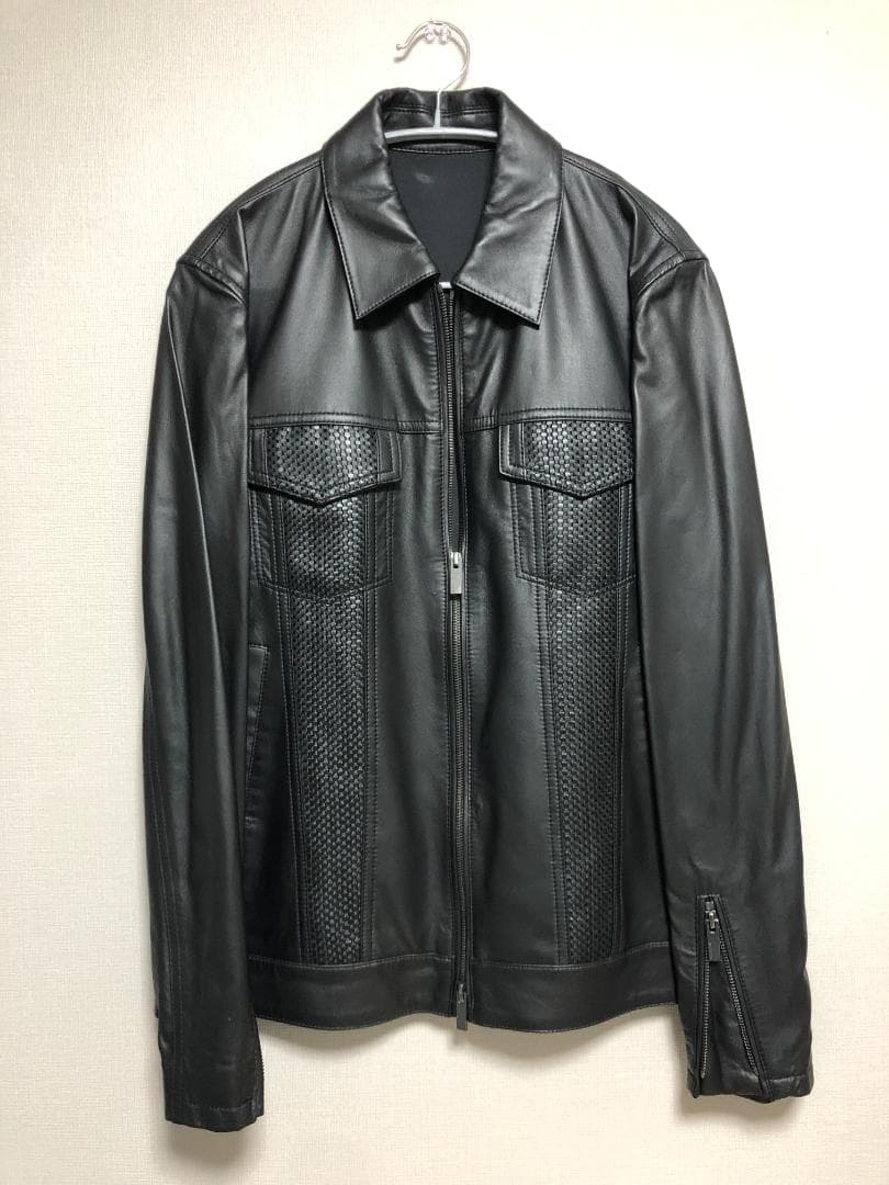 18.7 JOSEPH Leather Jacket 46 M Blouson #QY3O1O
