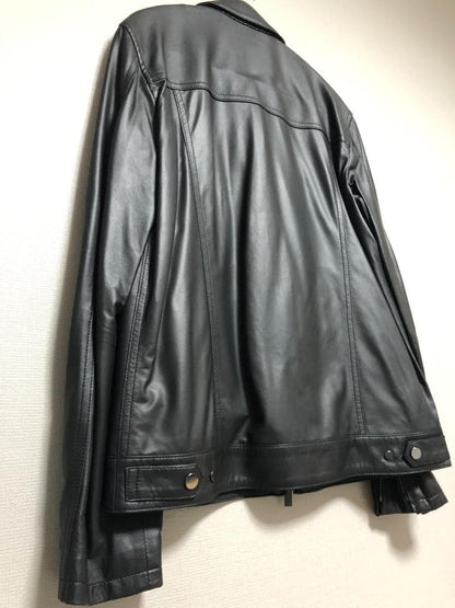 18.7 JOSEPH Leather Jacket 46 M Blouson #QY3O1O