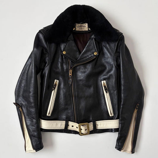 STANDARD MOTORCYCLE LEATHERS Rider's Jacket #QYL084