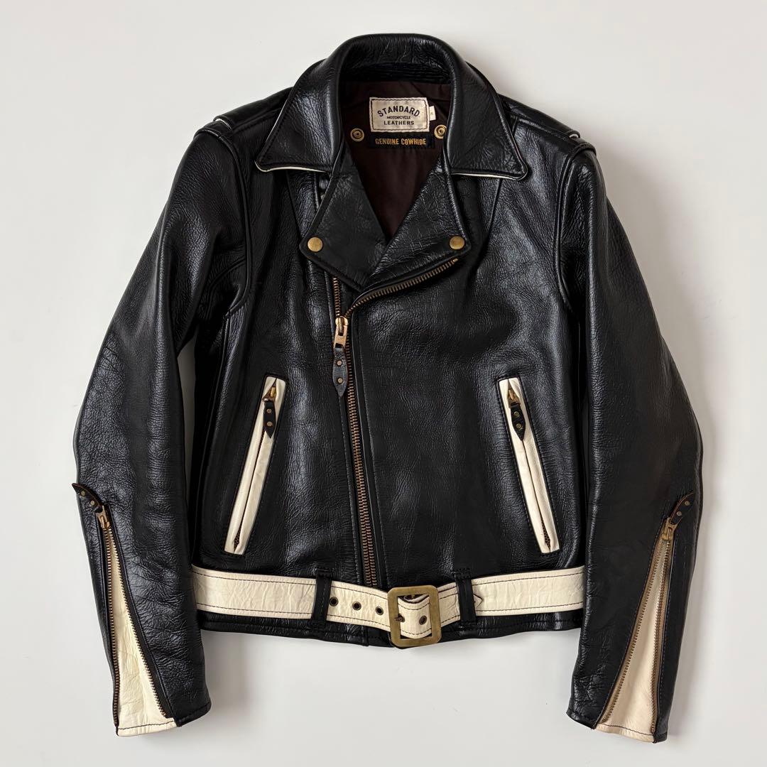 STANDARD MOTORCYCLE LEATHERS Rider's Jacket #QYL084