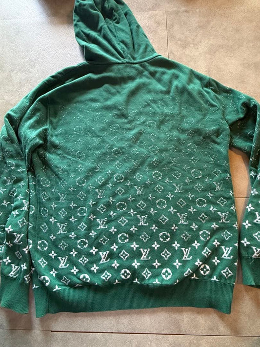 Louis Vuitton Green Hooded Parka, Medium #QYAIKJ