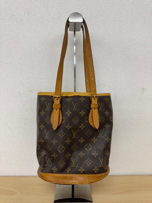 Louis Vuitton Monogram Petit Bucket Bag AR1015 Authentic LV #QYDAGF