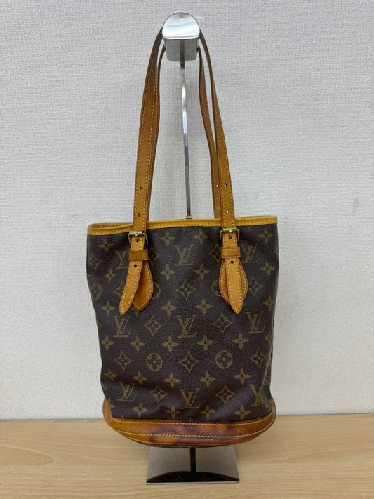 Louis Vuitton Monogram Petit Bucket Bag AR1015 Authentic LV #QYDAGF