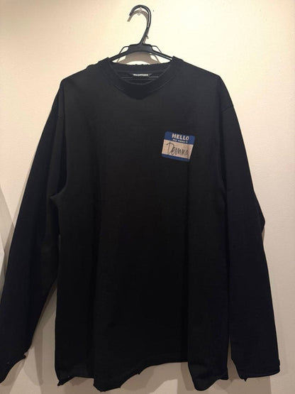 Balenciaga my name is demna long-sleeved T-shirt #QY5LQT