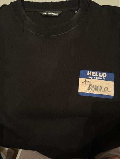 Balenciaga my name is demna long-sleeved T-shirt #QY5LQT