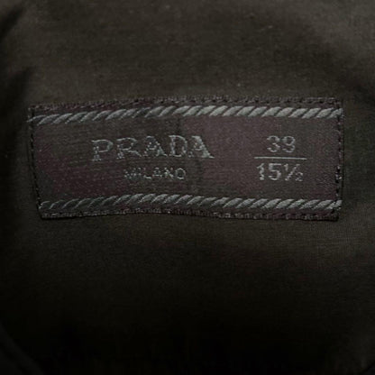 PRADA Prada shirt size 39 black navy two-tone #QYHL0F