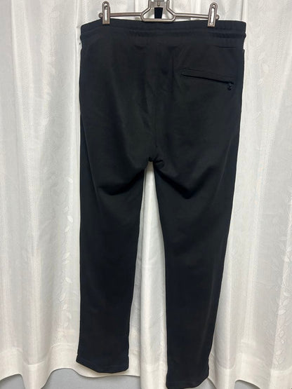 MONCLER logo embroidered sweatpants, black, size M #QY0NB3