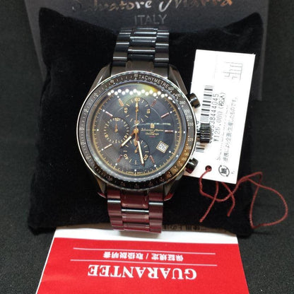 Black IP Coating Center Chronograph Limited Production Men Watch #QYE6N7