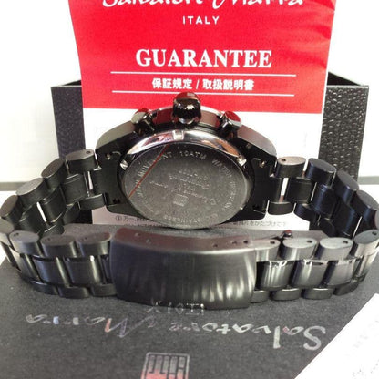 Black IP Coating Center Chronograph Limited Production Men Watch #QYE6N7