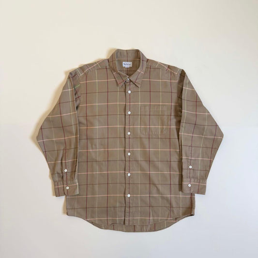 Burberrys 1990s Windowpane Check Shirt #PCBSHK