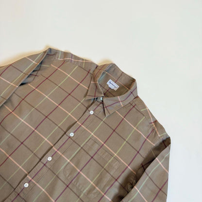 Burberrys 1990s Windowpane Check Shirt #PCBSHK
