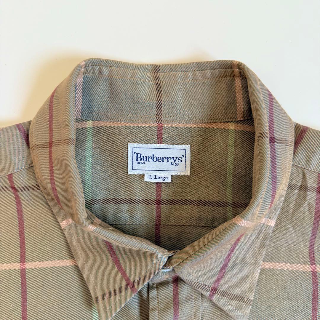 Burberrys 1990s Windowpane Check Shirt #PCBSHK