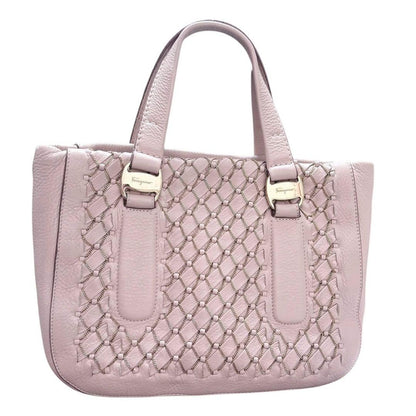 Salvatore Ferragamo Intrecciato Woven Quilted Leather Handbag #QY67Y6