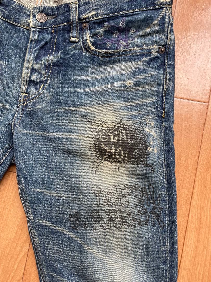 Hysteric Glamour HG Fergus Crushed Denim Kimutaku wear graffiti 32 #QYL1OO