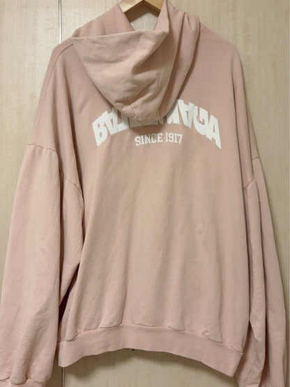Balenciaga Back Flip Round Zip-Up Hoodie #QY5T2H