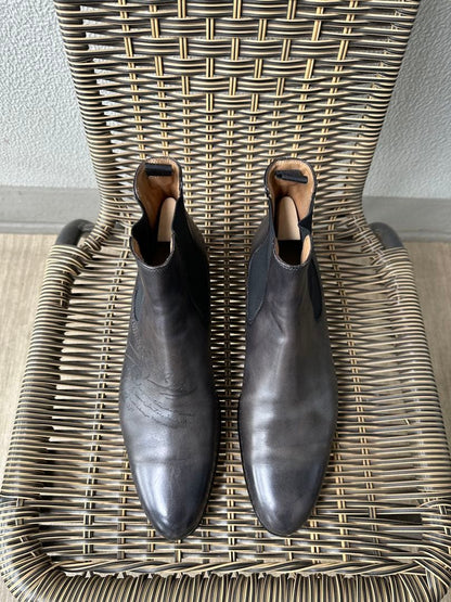 36 Berluti Cursive Scritto Leather Side Gore Boots 7,5 #QY5SL3