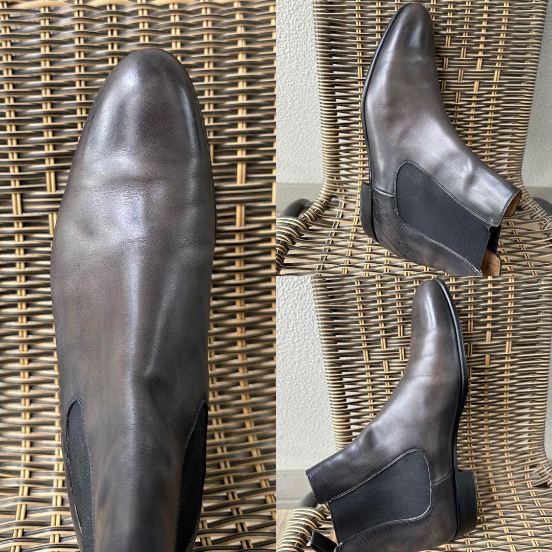 36 Berluti Cursive Scritto Leather Side Gore Boots 7,5 #QY5SL3