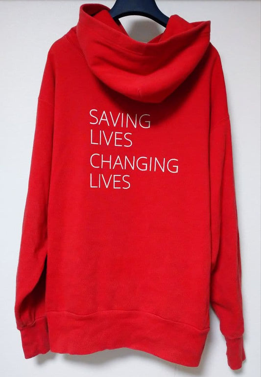 Balenciaga Hoodie WFP Red S World Food Programme #QYJB78