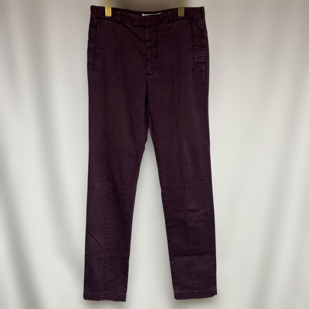 Martin Margiela 10 Kokonoe Tag Slim Pants Wine Red Size 44 #QY7B68