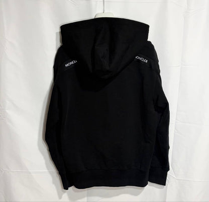 Moncler Reflective Logo Hoodie Black Size S #QYH5MT