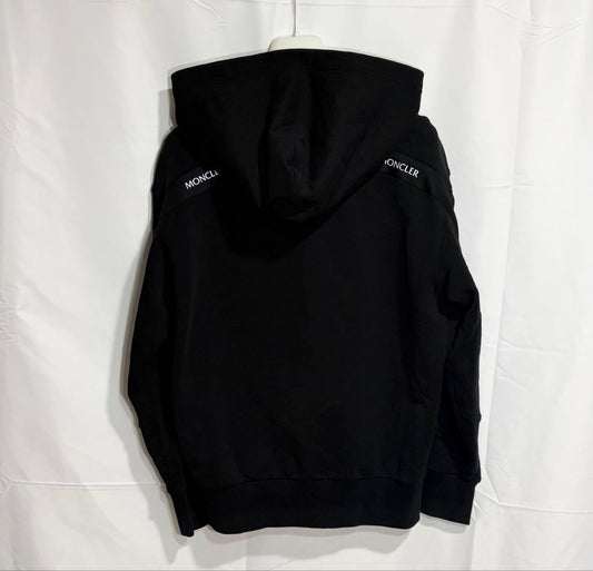 Moncler Reflective Logo Hoodie Black Size S #QYH5MT