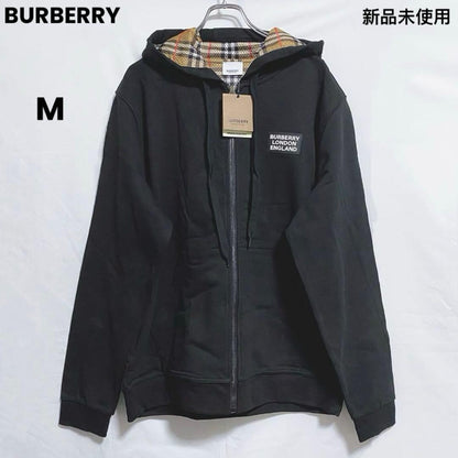 BURBERRY Vintage Check Zip-Up Hoodie, Size M #QYDIJ8