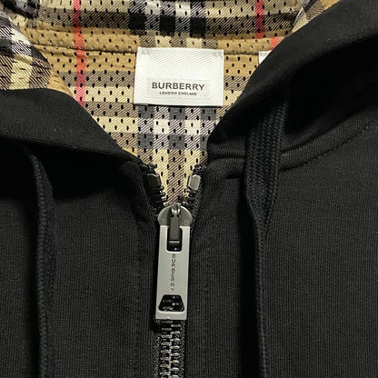 BURBERRY Vintage Check Zip-Up Hoodie, Size M #QYDIJ8