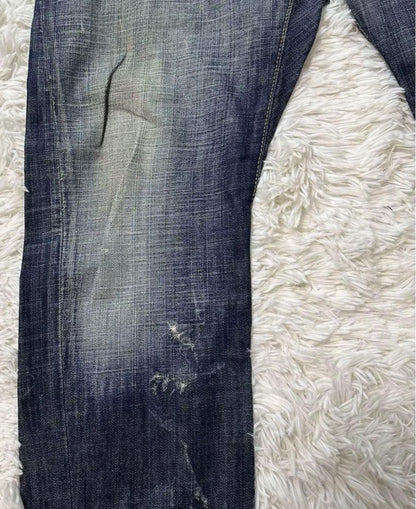 Dsquared2 Distressed Dark Blue Denim Pants #QY1JK5
