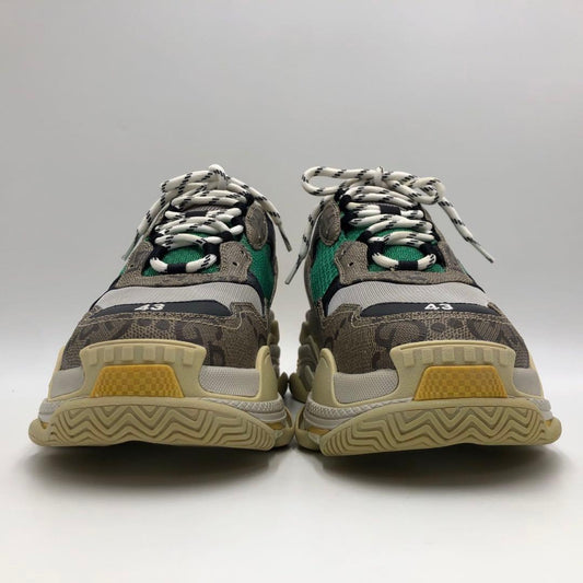 Gucci and Balenciaga Triple S sneakers with GG pattern and thick soles, #QY8L2J