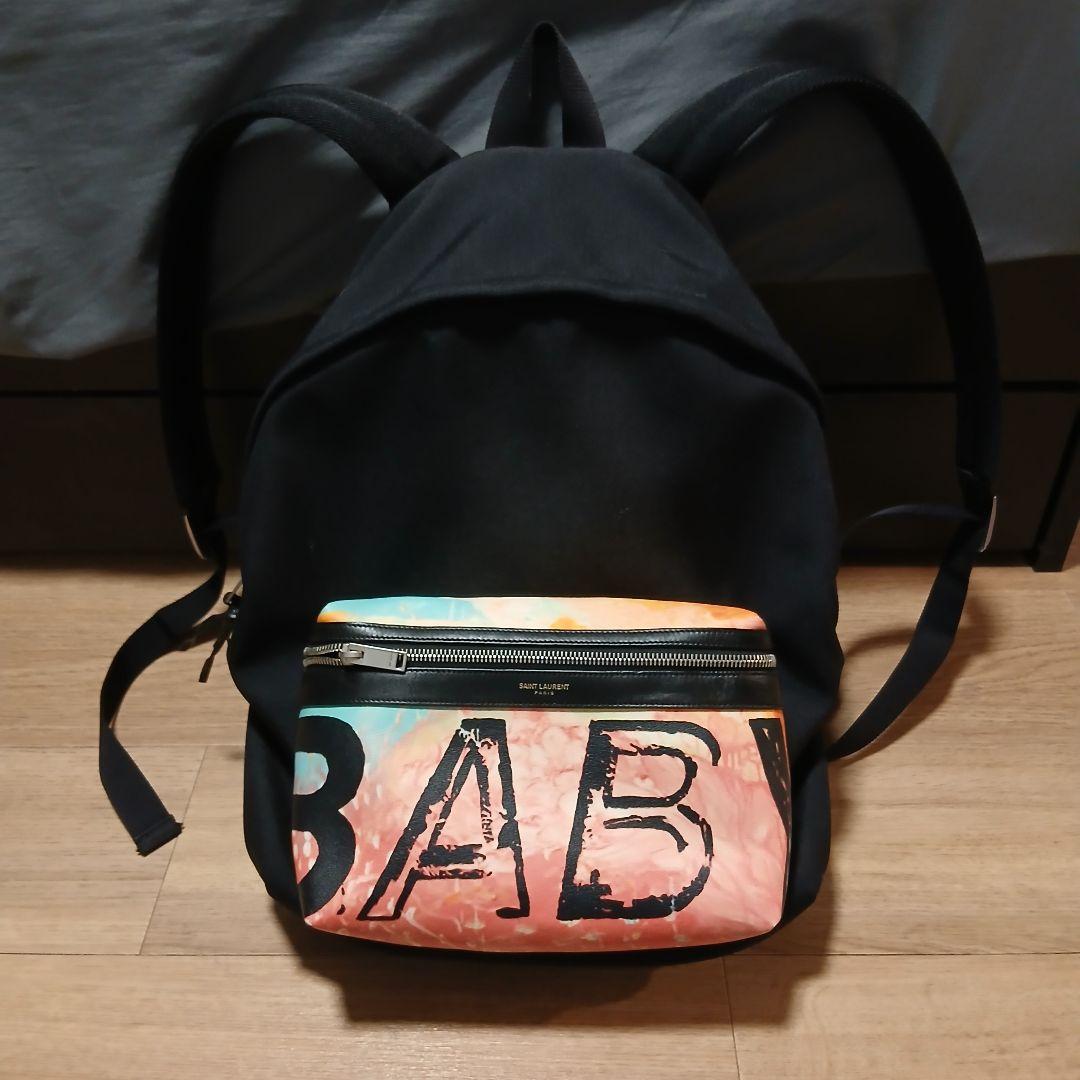 SAINT LAURENT BABY backpack Black Canvas #QY2SHP