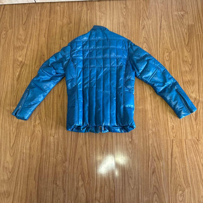AVIREX blue leather jacket size #QYHSIX