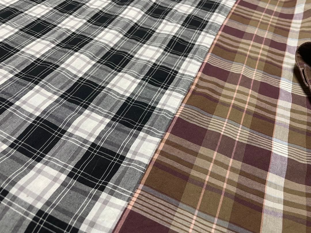 LOEWE Check Long Sleeve Shirt with Anagram Logo Patch and Hanger #QY3FS9