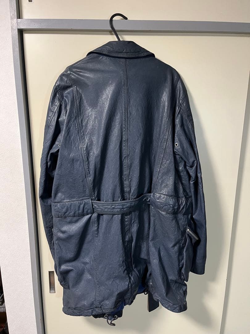 EMPORIO ARMANI leather coat #QYJXM5